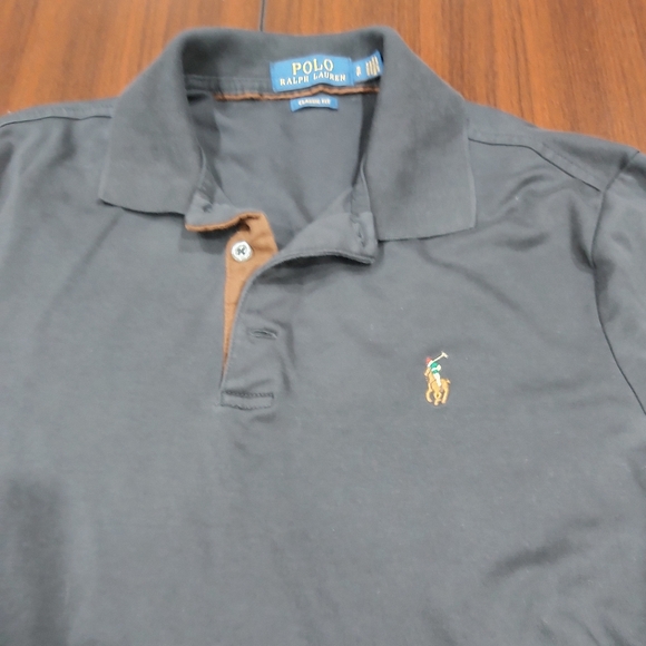 POLO - Men Polo Long Sleeve Shirt Size M Classic Fit - Picture 2 of 4